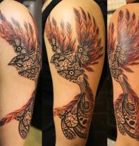Beautiful bird tattoo