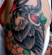 Black swan tattoo