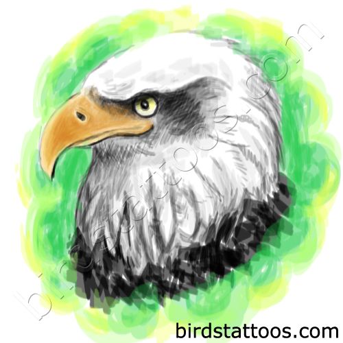 The eagle head tattoo design