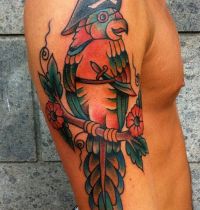 Pirate parrots tattoo